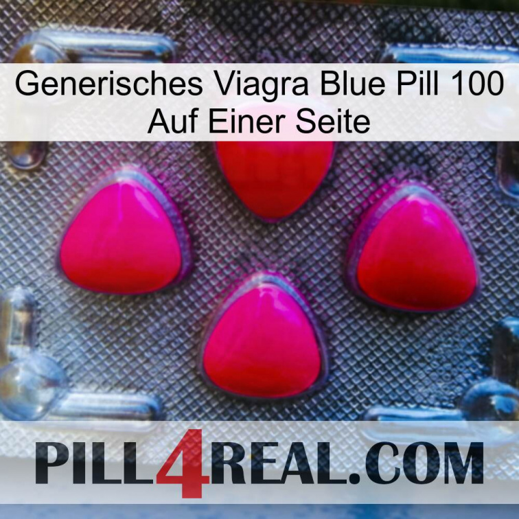 Generic Viagra Blue Pill 100 On One Side 13